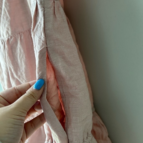 Madewell Lorelei Linen Blend Tiered Mini Dress Sz XS - Picture 11 of 12